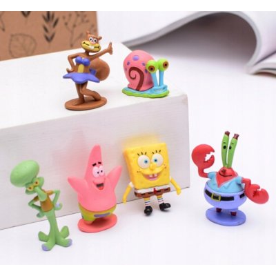 Spongebob Sada 6 x figurky Kanciastoporty dort