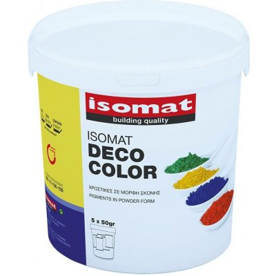 ISOMAT DECO COLOR Pigment v práškové formě pro barvení malt a betonu, tm. hnědá, 250 g – Hledejceny.cz