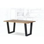 Woodedl Austin z masivu DUB Rovná 160 x 90 cm – Zboží Mobilmania