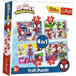 TREFL Spidey a jeho úžasní přátelé 4v1 12,15,20,24 dílků – Hledejceny.cz