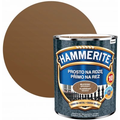 Akzo Nobel Hammerite Přímo na rez, kladívkový měděný 0,7 l