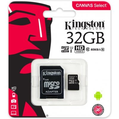 Kingston microSDHC 32 GB Class 10 SDC10/32GB – Zboží Mobilmania
