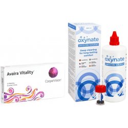 Cooper Vision Avaira Vitality 6 čoček + Oxynate Peroxide 380 ml s pouzdrem