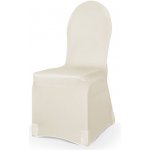 PartyDeco Potah na židli elastický cappuccino 1 ks - svatební potahy na židle – Sleviste.cz