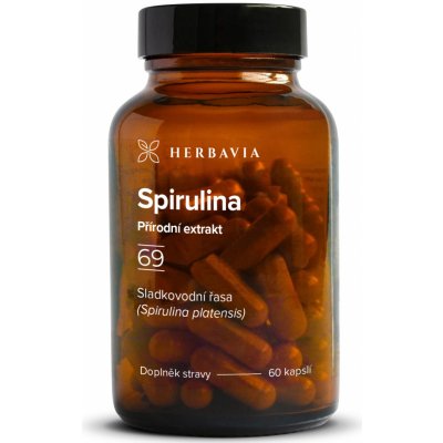 Herbavia Spirulina bylinný prášek 60 kapslí