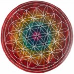 Mani Bhadra stojánek na vonné tyčinky Květ života rainbow – Hledejceny.cz