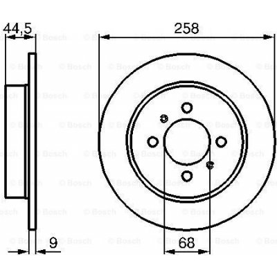 BOSCH Brzdový kotouč 0 986 478 836