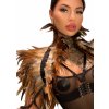 Erotický šperk Kinky Diva Feather Shoulder Wrap Natural
