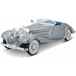Maisto Mercedes-Benz 500 K Typ Specialroadster 1936 šedá metalíza 1:18 – Zboží Dáma