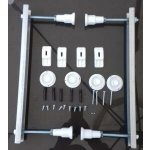 Sapho Aqualine Podpěrné nohy k vanám, délka 60 cm ANH55 – HobbyKompas.cz
