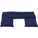 Eureko Polštářek z třešňových pecek, krční hranatý, 40 x 28 cm, modrý – Sleviste.cz