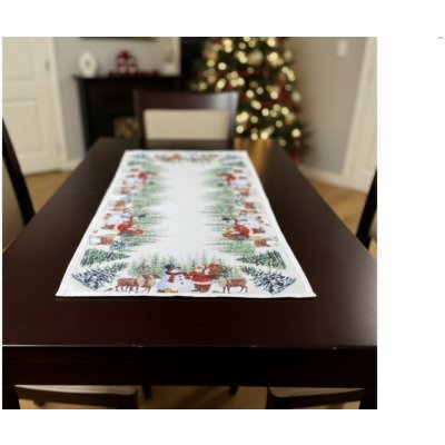 Mybesthome Vánoční ubrus - běhoun SNOWMANS FRIENDS 50x100 cm – Zboží Dáma