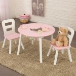 KidKraft Úložní stůl + 2 židličky PINK – Zboží Mobilmania