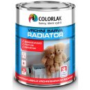Barvy na kov Colorlak RADIATOR S 2117 Bílá 3,5L syntetická vrchní barva na radiátory, lesklý