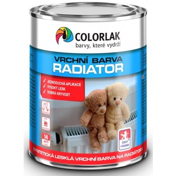 Colorlak RADIATOR S 2117 Bílá 3,5L syntetická vrchní barva na radiátory, lesklý