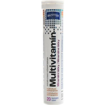 Biotter Multivitamín pomeranč 20 šumivých tablet – Hledejceny.cz