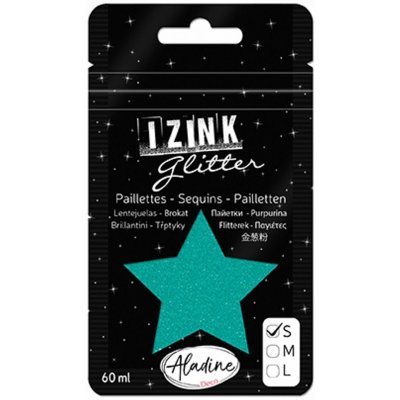 Aladine Třpytky Izink Glitter 60 ml S tyrkysové – HobbyKompas.cz