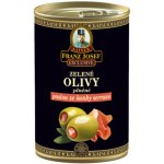 Franz Josef Kaiser Olivy zelené plněné sušenou šunkou Serrano plech 300 g – Hledejceny.cz