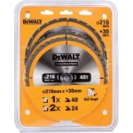 DeWALT DT1962 Sada 3 ks pilových kotoučů 216 × 30 mm – Sleviste.cz