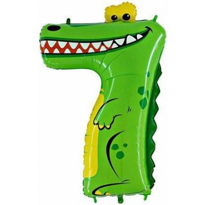 Grabo Nafukovací balónek krokodýl číslo 7 pro děti 102 cm – Zboží Mobilmania
