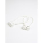 MKLuzkoviny.cz Magnetická spona na závěsy Daniela (2ks) - bílá – Hledejceny.cz