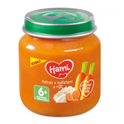 Hami Mrkev s kuřetem a rýží 125 g – Hledejceny.cz