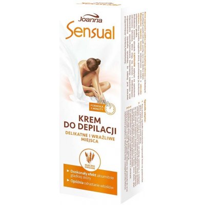 Joanna Sensual Ovesné mléko depilační krém na ruce a bikini 100 g – Zboží Dáma