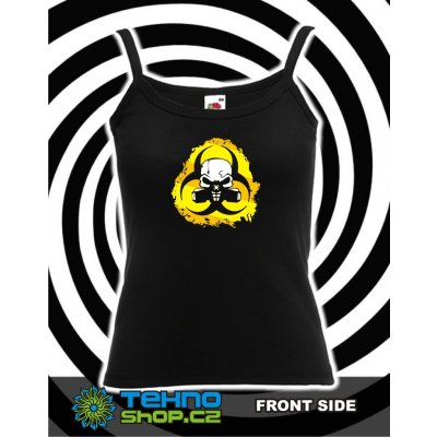 Teknoshop Mask Biohazard tekno s potiskem červené – Sleviste.cz