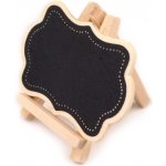 Dřevěná křídová tabulka se stojánkem - srdíčko – Zboží Dáma