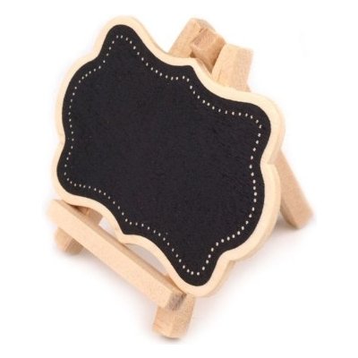 Dřevěná křídová tabulka se stojánkem - srdíčko – Zboží Dáma