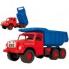 Auta, bagry, technika Dino Tatra T148 klasické nákladní auto na písek 73cm modročervené sklápěcí korba