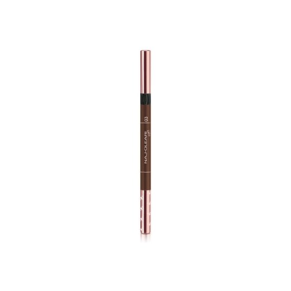 Přípravky na obočí Naj-Oleari 3 in 1 Perfect Brow tužka a řasenka na obočí 3v1 03 brunettes 0,15 g + 1 ml