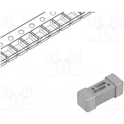 LITTELFUSE 04653.15DR Pojistka: tavná; zpožděná; 3,5A; 250VAC; 250V; SMD; keramická; 465