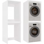 POLA TWIN Skříňka na pračku a sušičku POLA TWIN bílá – Sleviste.cz