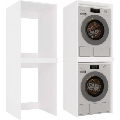 POLA TWIN Skříňka na pračku a sušičku POLA TWIN bílá – Sleviste.cz