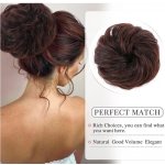 Příčesek do vlasů s gumičkou, přírodní černá až tmavě kaštanová – Zboží Dáma