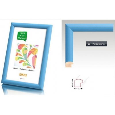 ICAR Fotorámeček dřevěný DRW H 30x40 - 15 modrý – Zboží Živě