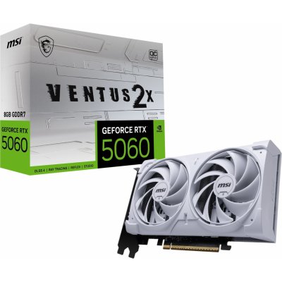 MSI GeForce RTX 5060 8G VENTUS 2X OC WHITE – Hledejceny.cz