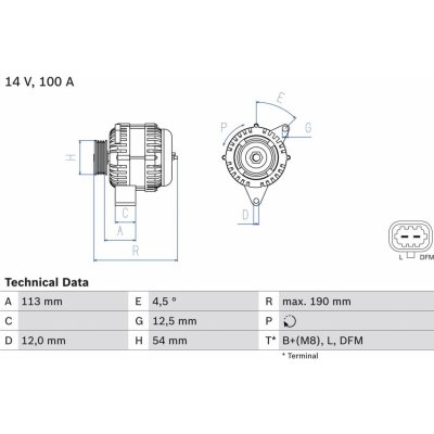 Alternátor BOSCH 0 986 081 410 – Zboží Mobilmania