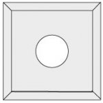 IGM N012 Žiletka tvrdokovová Z4 - 12x12x1,5 LaminoMDF+ – Zboží Dáma