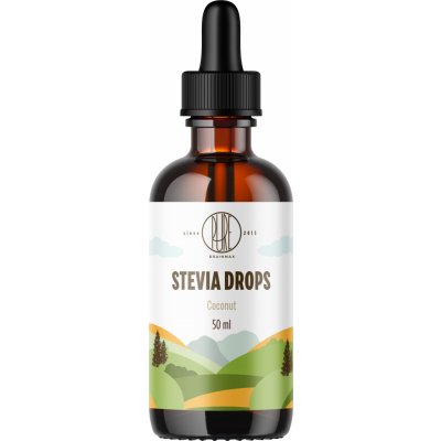 BrainMax Pure Stevia drops, Stévie kapky, různé druhy 50 ml kokos – Sleviste.cz