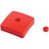 Doplňek k hrací sestavě KBT Ochranná krytka na hranol 9x9 cm červená