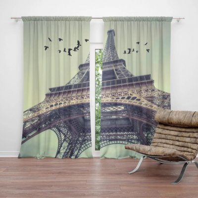 Sablio Závěs Eiffelova věž 3: 2ks 140x250cm – Hledejceny.cz