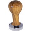 Tamper a příslušenství Buna Café Tamper oliva, lak, nerez lesk, plochý 49 mm