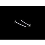 Prima-obchod Knot na svíčky s plíškem 4,3 cm, barva bílá – Sleviste.cz