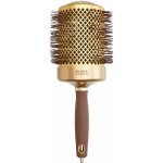 Olivia Garden Expert Blowout Shine Gold a Brown 80 mm kulatý foukací kartáč na vlasy – Zboží Dáma