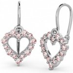 Couple, Dětské náušničky Sweetie, bílé zlato a růžové zirkony, 585-66-3-0356.1B00.0.00.008.14 – Zboží Mobilmania