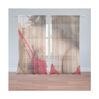 Sablio Záclony Dekolt ženy: 2ks 150x250cm – Hledejceny.cz