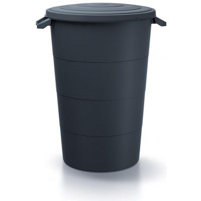 Prosperplast Nádoba plastová s úchyty Smooth antracit 160 l IDSM160U-S433 – Zboží Dáma