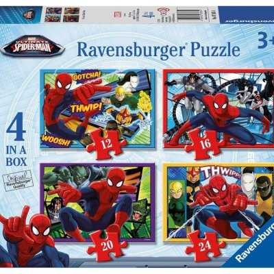 Ravensburger 4v1 Spider-Man 12,16,20,24 dílků – Hledejceny.cz